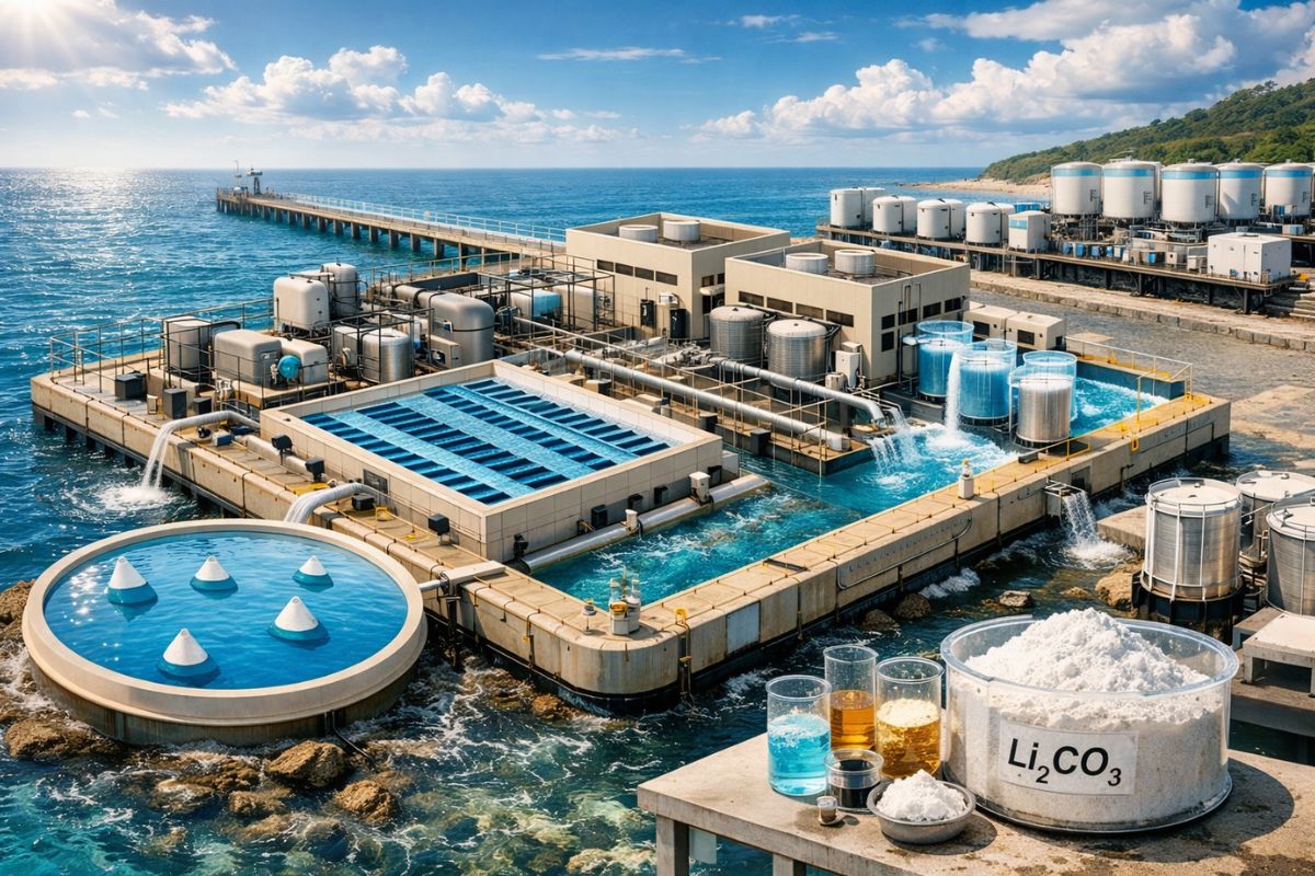 Pesquisadores chineses criam ‘balancim’ solar que produz água potável do mar enquanto concentra lítio em concentração 15,5 vezes maior e rende 69% mais lítio que sistemas (1)