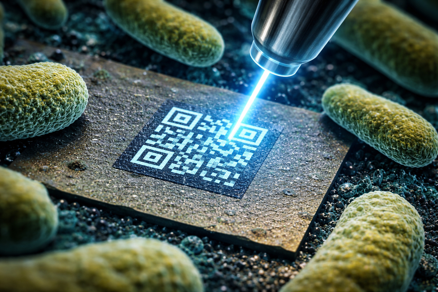 Pesquisadores na Áustria criam o menor QR code do mundo, em filme cerâmico, invisível a olho nu, de apenas 1,98 micrômetros quadrados, menor que bactérias e promete revolucionar o armazenamento de dados industriais e DNA