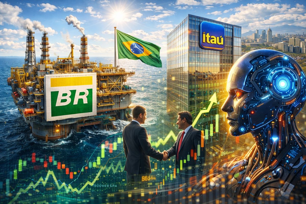 Petrobras retoma posto de maior empresa da América Latina, deixa Mercado Livre para trás, atrai capital estrangeiro, surfa medo da inteligência artificial e puxa Ibovespa
