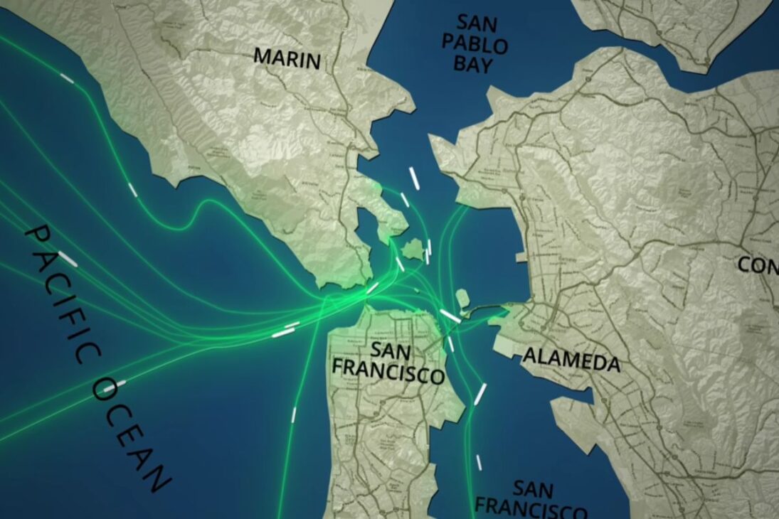 los mayores barcos del planeta dependen de los Prácticos de la Barra en la Bahía de San Francisco para cruzar la Golden Gate con calado crítico, neblina y corrientes, en una operación sin margen para error.