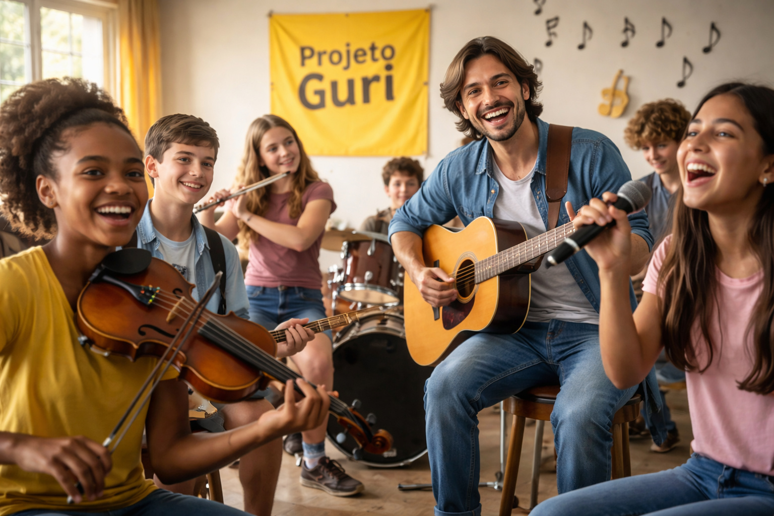 Projeto Guri abre mais de 15 mil vagas em cursos gratuitos de música