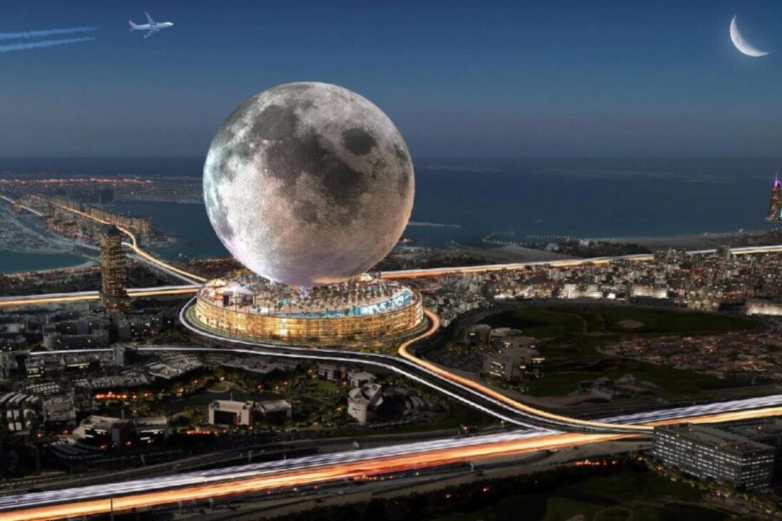 Proyecto Moon elevará el mayor edificio esférico del mundo, luna artificial con turismo espacial y resort con 4.000 habitaciones en la Tierra.