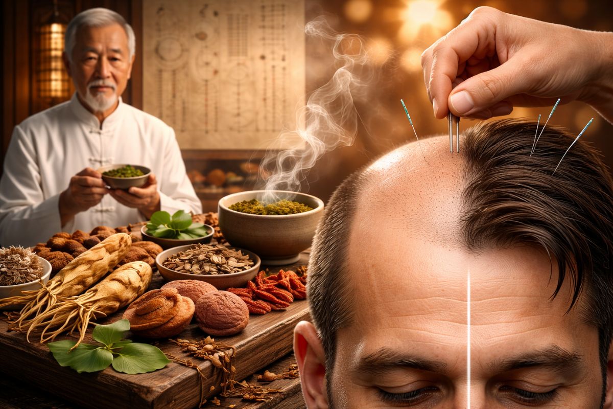 Raiz usada há séculos na medicina chinesa volta ao debate científico ao mostrar potencial contra a calvície, estimular cabelos, desafiar tratamentos modernos e reforçar o papel de uma antiga raiz na regeneração capilar.