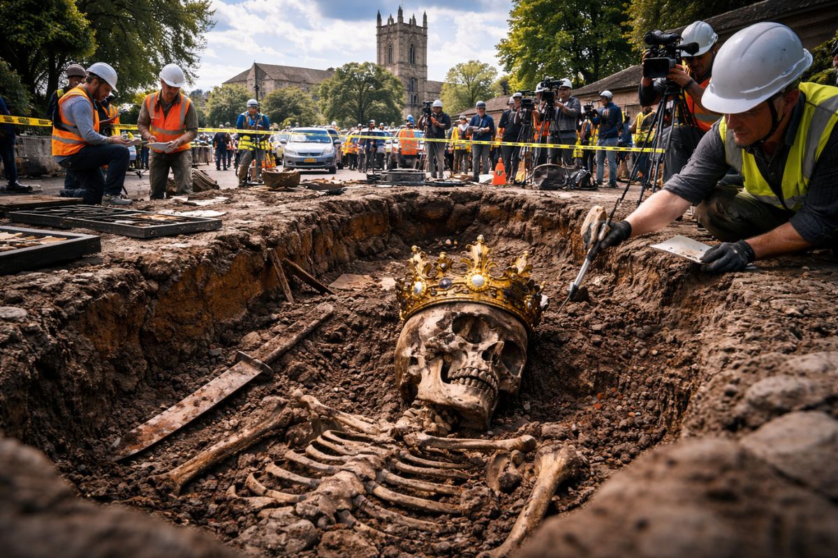 Rei perdido há 500 anos é descoberto embaixo de estacionamento comum, revela guerra sangrenta, disputas por poder na Inglaterra e a história brutal de Ricardo III (3)