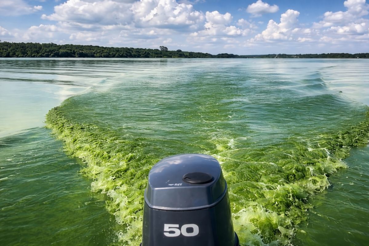 Rio Tietê volta a ficar verde e pastoso em Adolfo, peixes aparecem mortos, turismo desaba e usinas de cana são apontadas como vilãs enquanto autoridades ignoram um rio inteiro agonizando