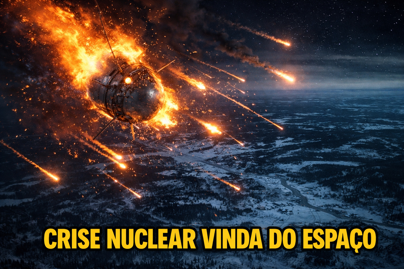 Com reator nuclear a bordo e órbita descontrolada, o satélite espião soviético Kosmos 954 caiu do espaço em 1978, espalhou material radioativo sobre o Canadá e provocou uma das maiores crises nucleares da Guerra Fria fora da Terra