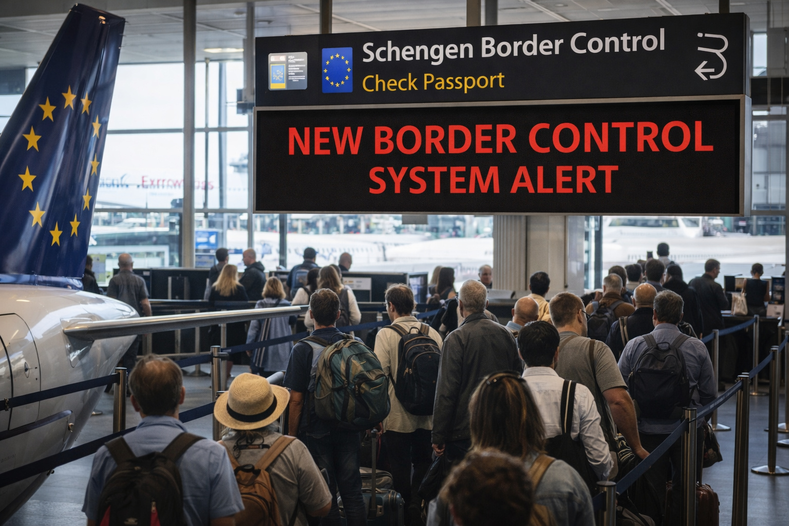 Setor aéreo da UE pede revisão imediata do novo sistema de controle de fronteiras