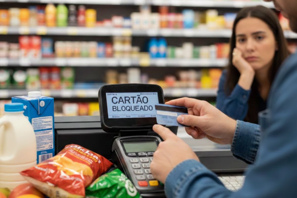 Seu cartão de crédito pode falhar por erro na senha do cartão, causar bloqueio do cartão, deixar o cartão bloqueado e exigir desbloquear cartão no app.