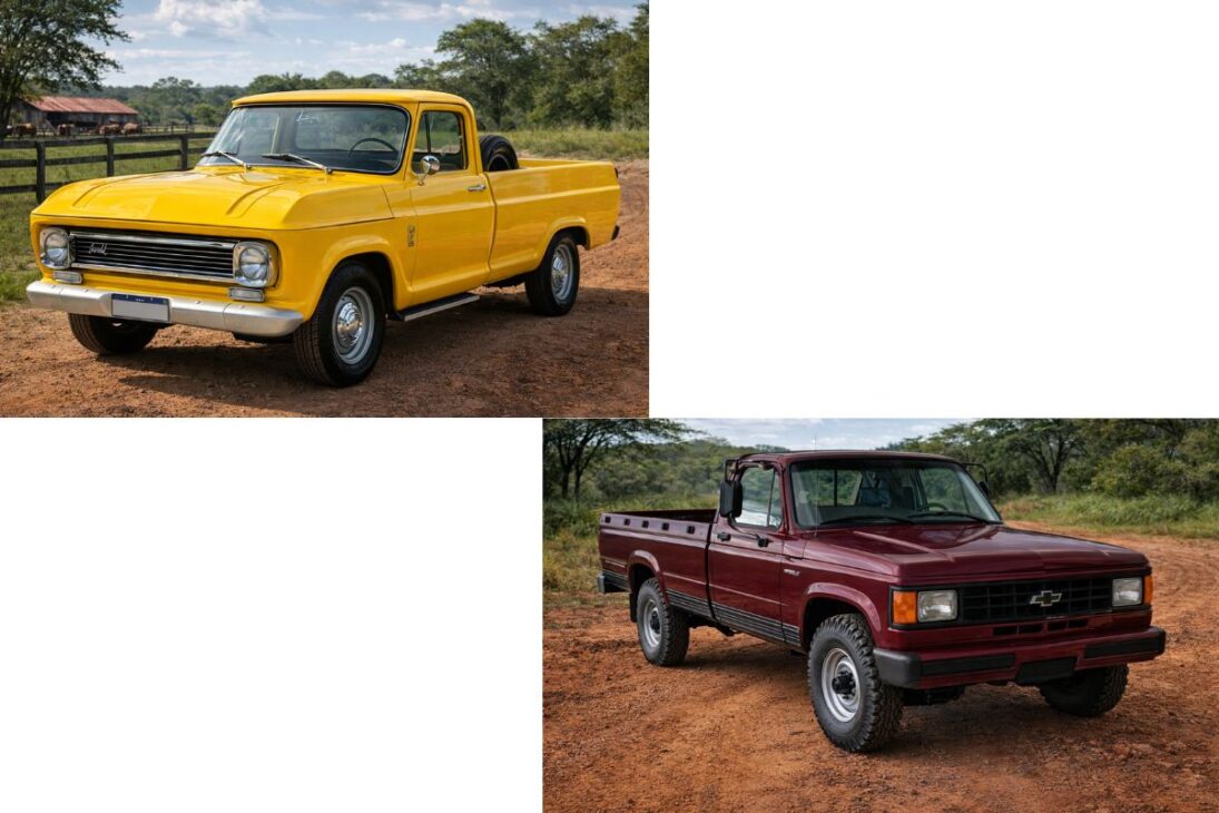 Toyota Bandeirante, F1000, Fiat Uno y Hilux muestran por qué los coches raíz del campo aún mandan en la finca y hacen Hilux sufrir en el barro.