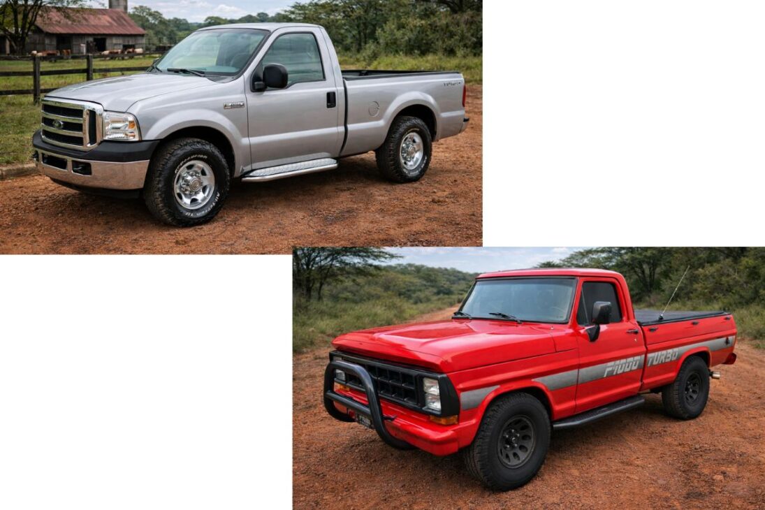 Toyota Bandeirante, F1000, Fiat Uno y Hilux muestran por qué los coches raíz del campo aún mandan en la finca y hacen Hilux sufrir en el barro.