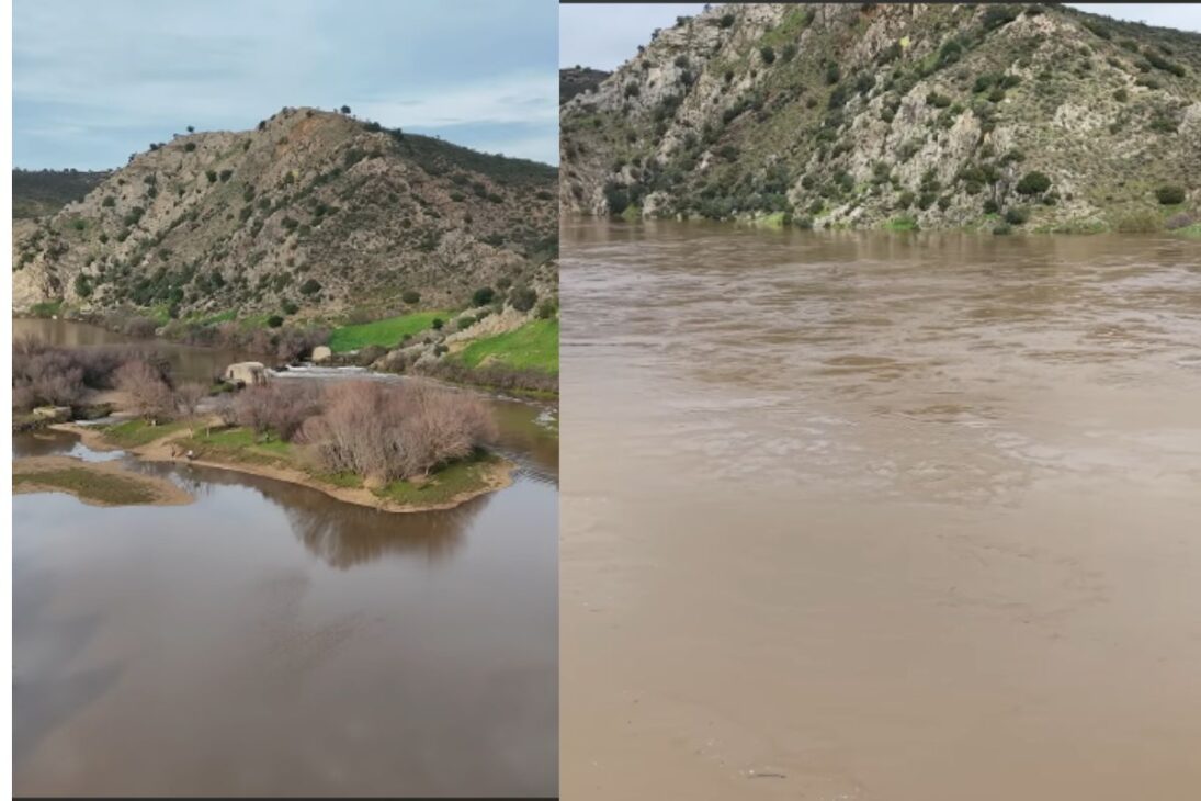 La Presa De Alqueva Vuelve A La Cota Máxima, Provoca Inundaciones En El Guadiana Y Cambia La Rutina De Mértola Y Alcoutim En Todo El Bajo Guadiana.