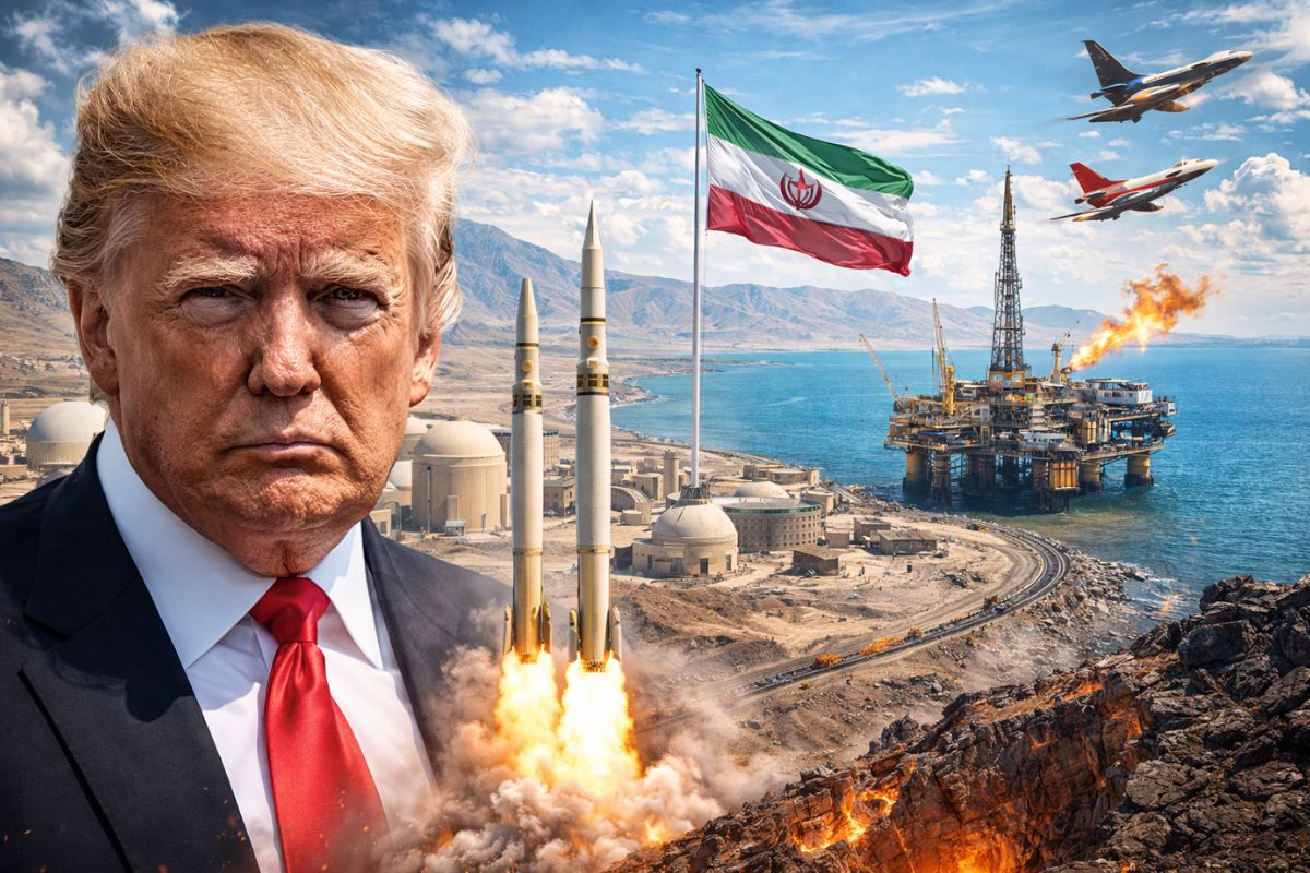 Trump aperta o Irã enfraquecido, ameaça ataque contra programa nuclear e mísseis, testa apoio de Rússia e China e pode explodir preço do petróleo se bases e refinarias forem atingidas