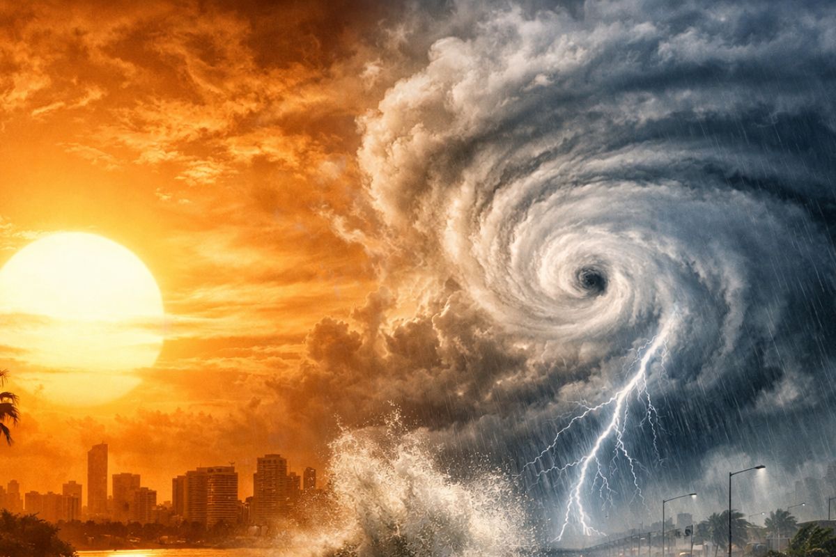 Ciclone aumenta chuva no Sudeste ao organizar a umidade e elevar risco de tempestades ao longo da semana.