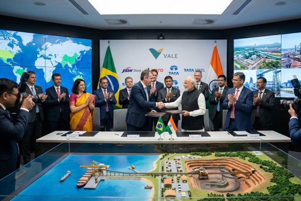 Vale: minério de ferro em zona econômica especial no Porto de Gangavaram via memorando de entendimento para blendagem e venda.