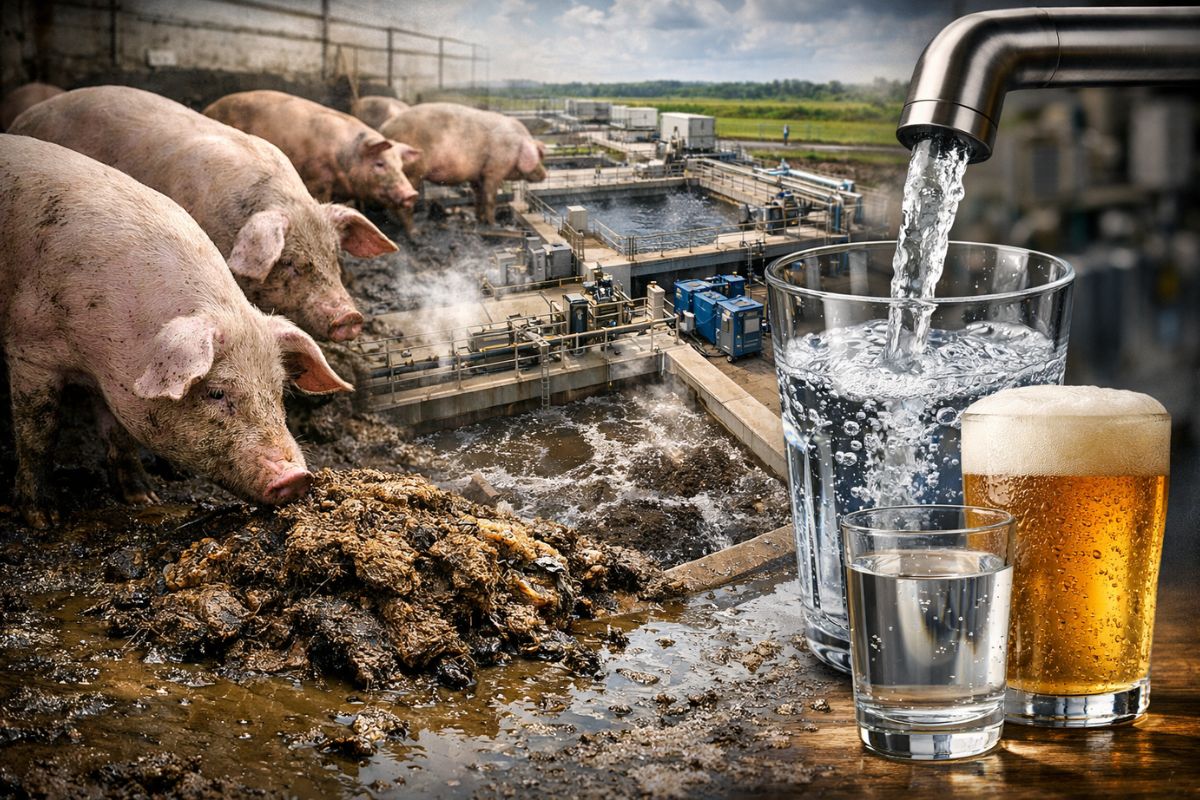 Tecnologia da Embrapa transforma dejetos em água potável com reúso e tratamento de efluentes na suinocultura, reduzindo poluição dos rios.