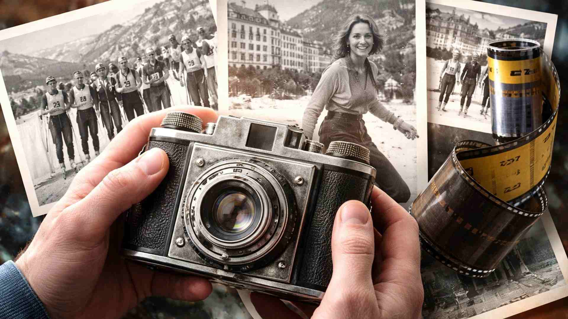 Câmera comprada por 13 dólares escondia filme de 70 anos com fotos de esqui na Suíça e mobiliza busca por retratados.