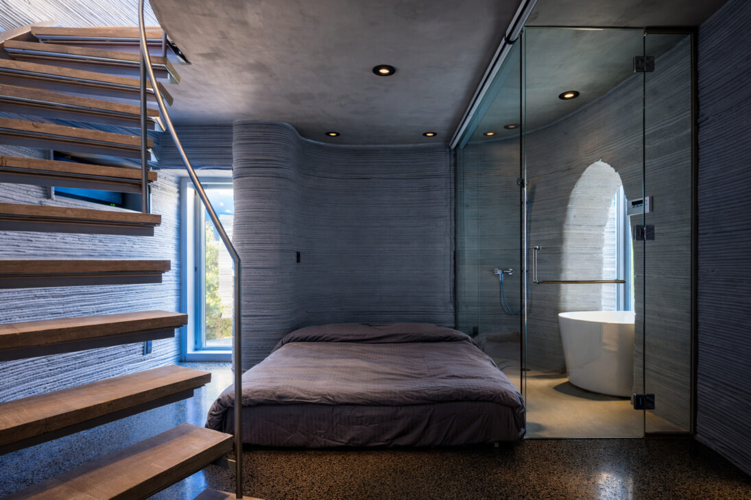 casa de dos plantas hecha por impresora 3D