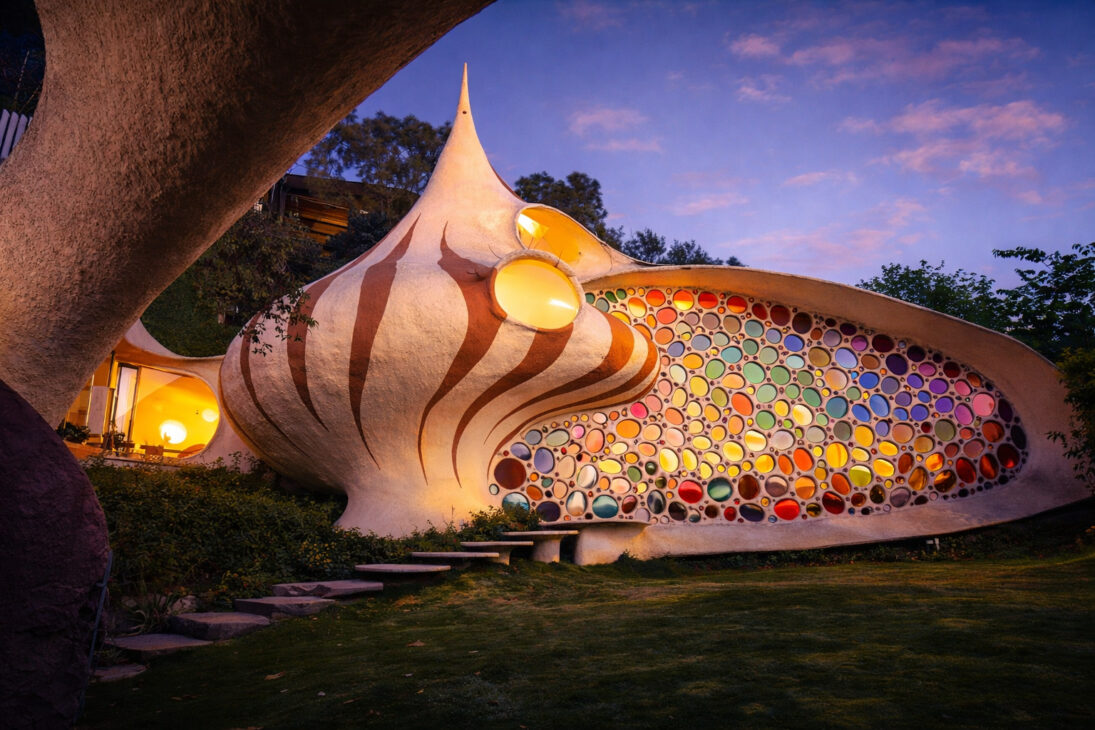 casa em formato de concha