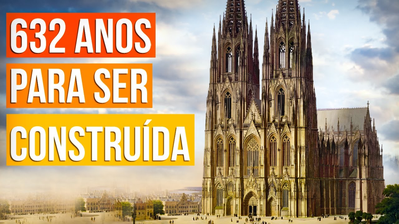 Com torres de 157 metros, volume interno de 407 mil m³ e mais de 10 mil m² de vitrais, a Catedral de Colônia levou mais de 600 anos para ser concluída e se tornou uma das maiores estruturas góticas já erguidas na Europa