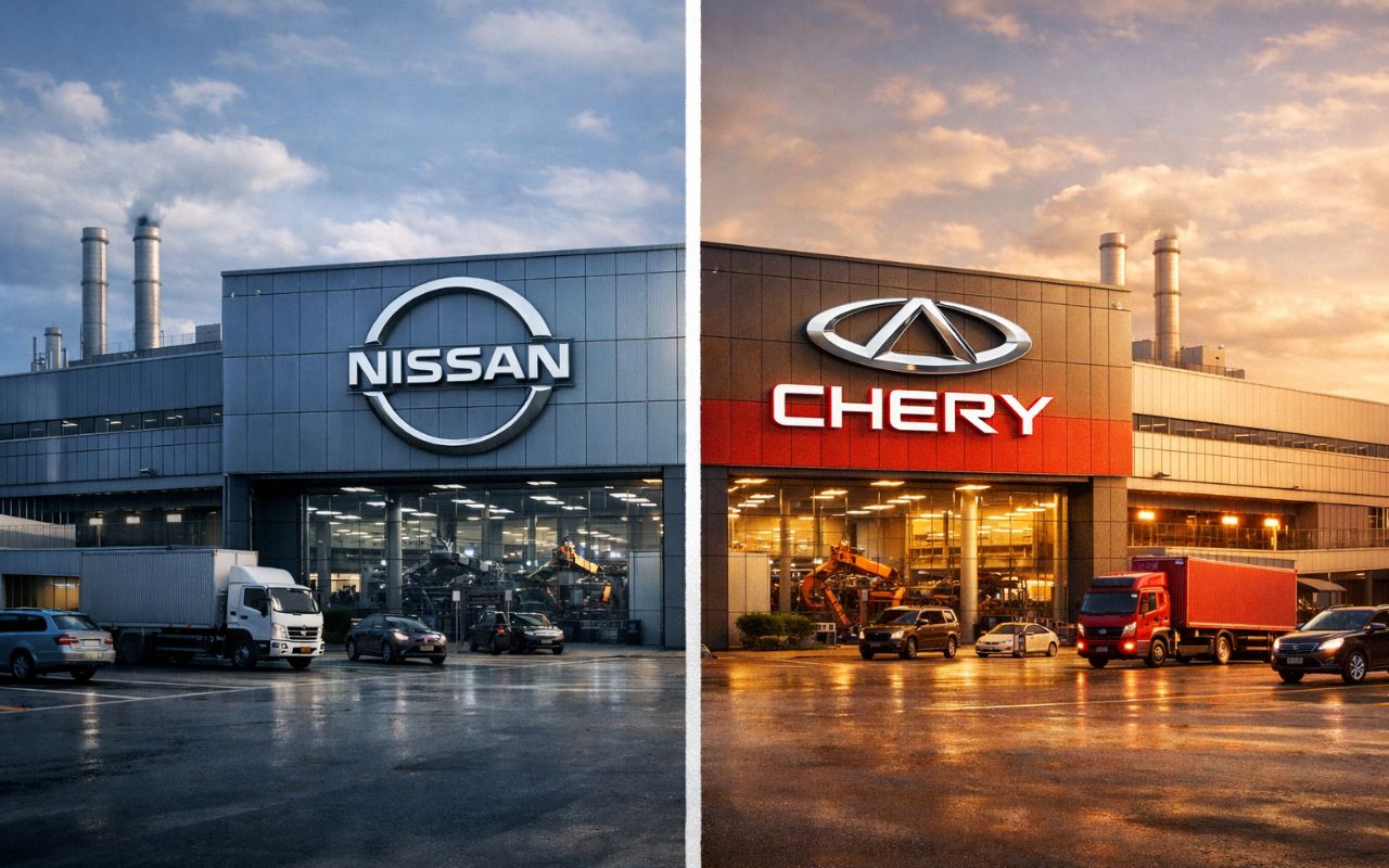 Chery adquire fábrica da Nissan em Rosslyn, África do Sul, garantindo produção ampliada de SUVs, preservação de empregos e expansão industrial no continente africano.
