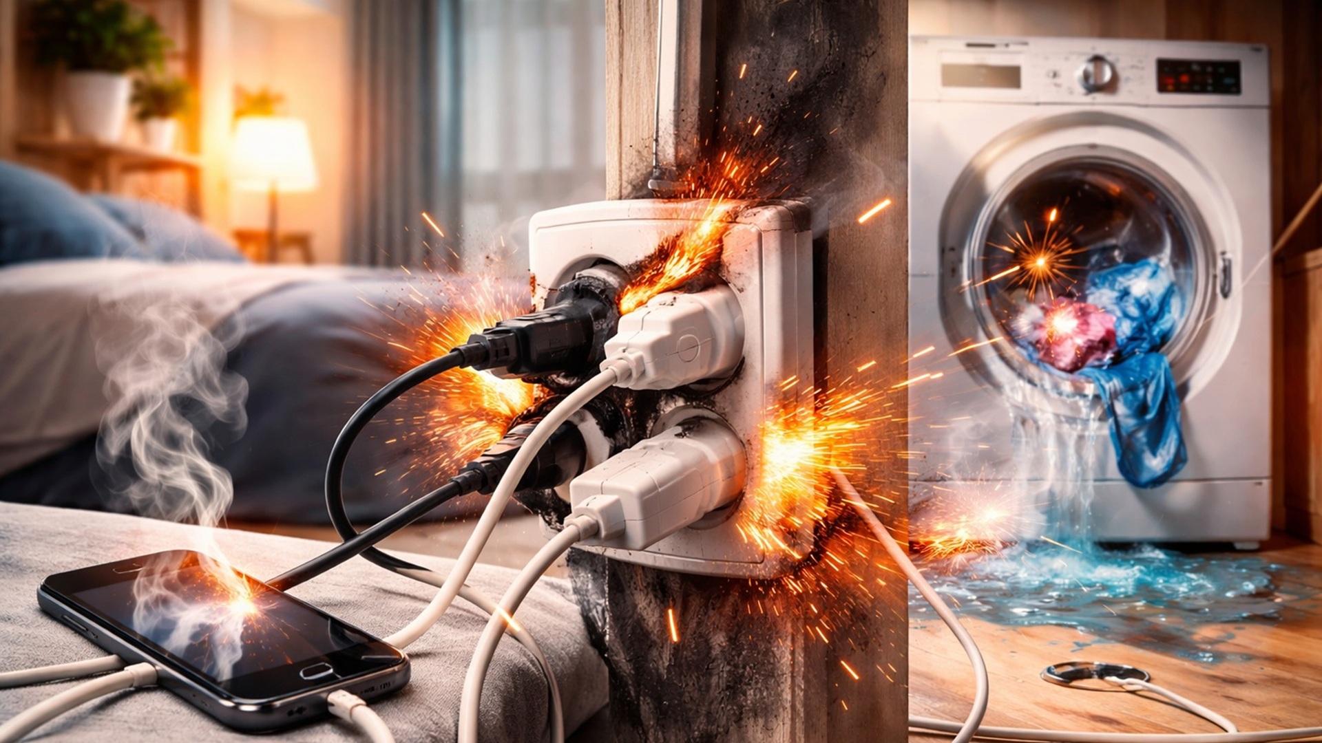 Brasil registra 1.168 acidentes elétricos em 2025; Cemig aponta cinco riscos elétricos comuns dentro de casa.