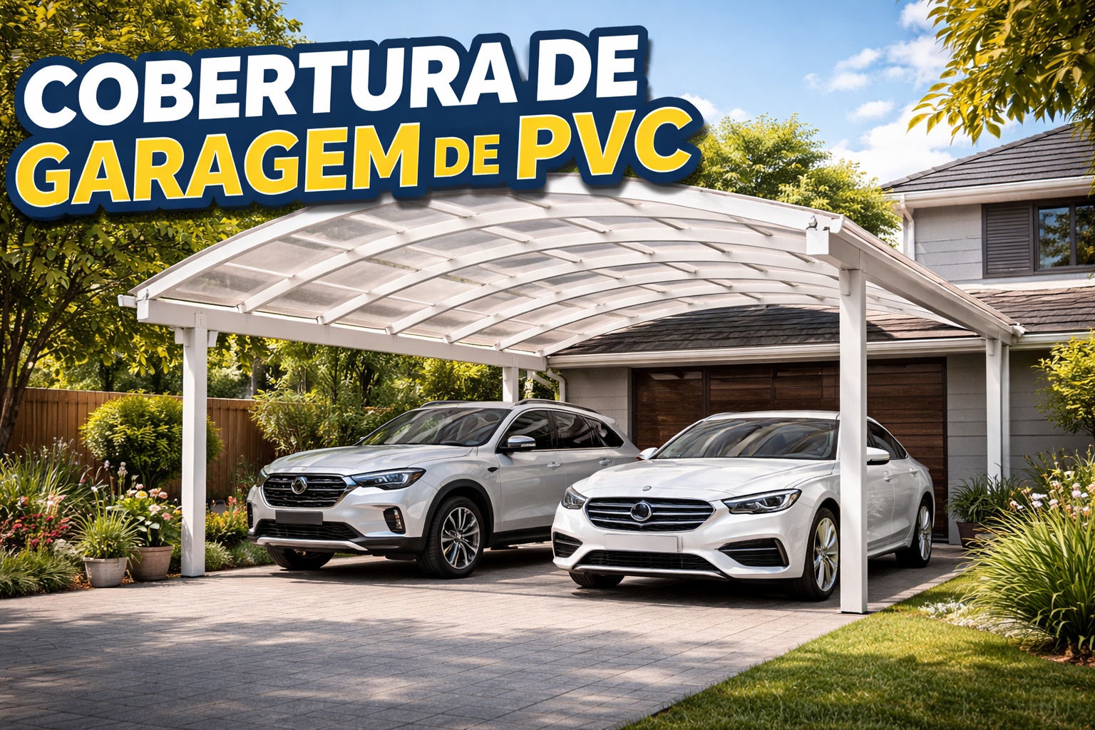 Adeus telha cara: especialista ensina como fazer cobertura de garagem com tubos e chapas de PVC e reduzir gastos na obra sem abrir mão da proteção contra sol e chuva