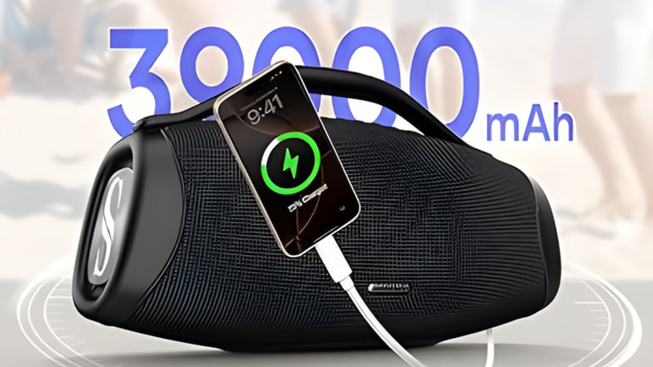 Caixa de som Sabala Dr-909 oferece 200W de potência, bateria de até 36 horas e resistência à água para uso indoor e outdoor.