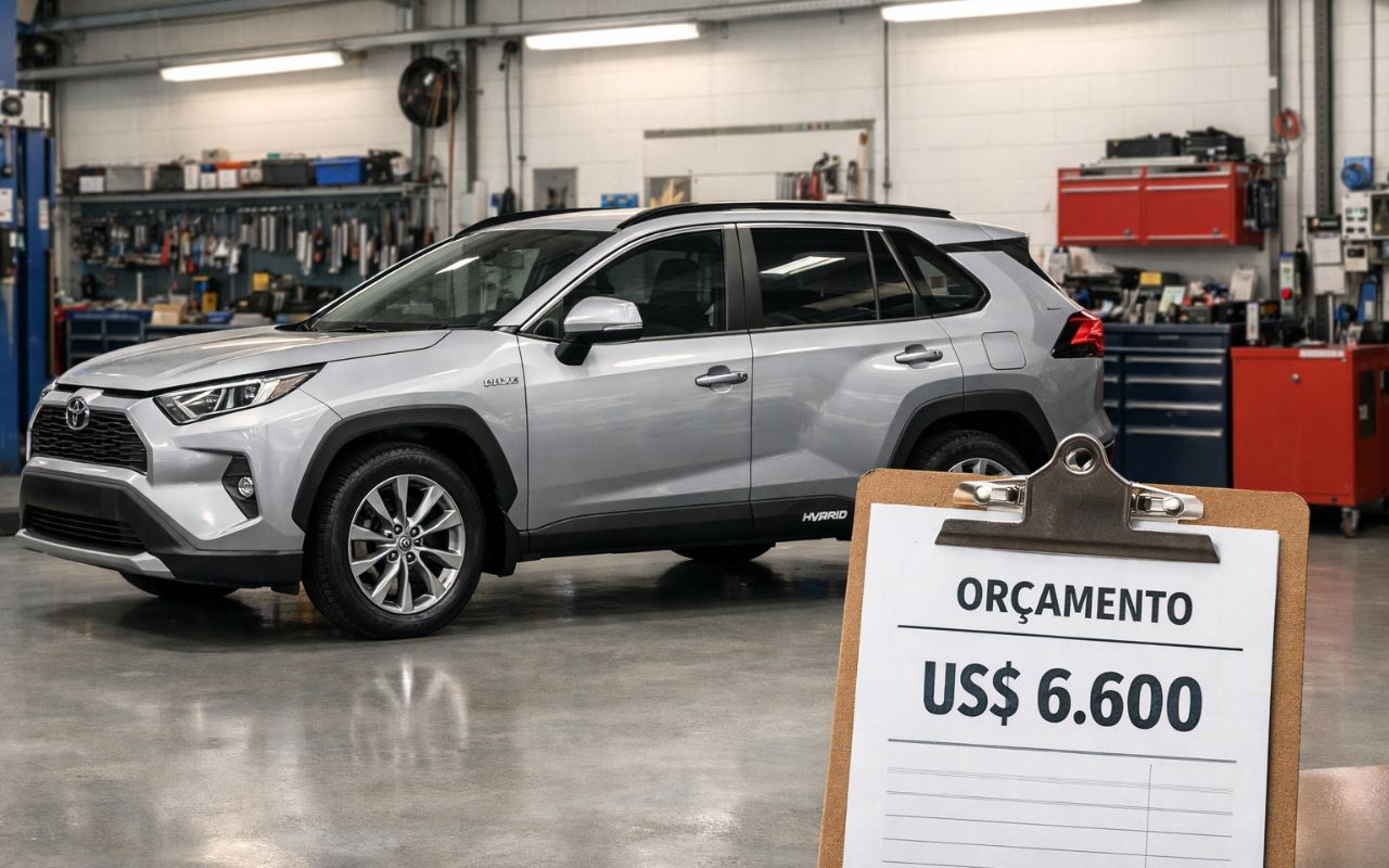 O conserto de um Toyota RAV4 chamou atenção ao ultrapassar R$ 37 mil, mesmo envolvendo uma peça aparentemente simples. Entenda o que explica o valor elevado e os desafios do reparo.