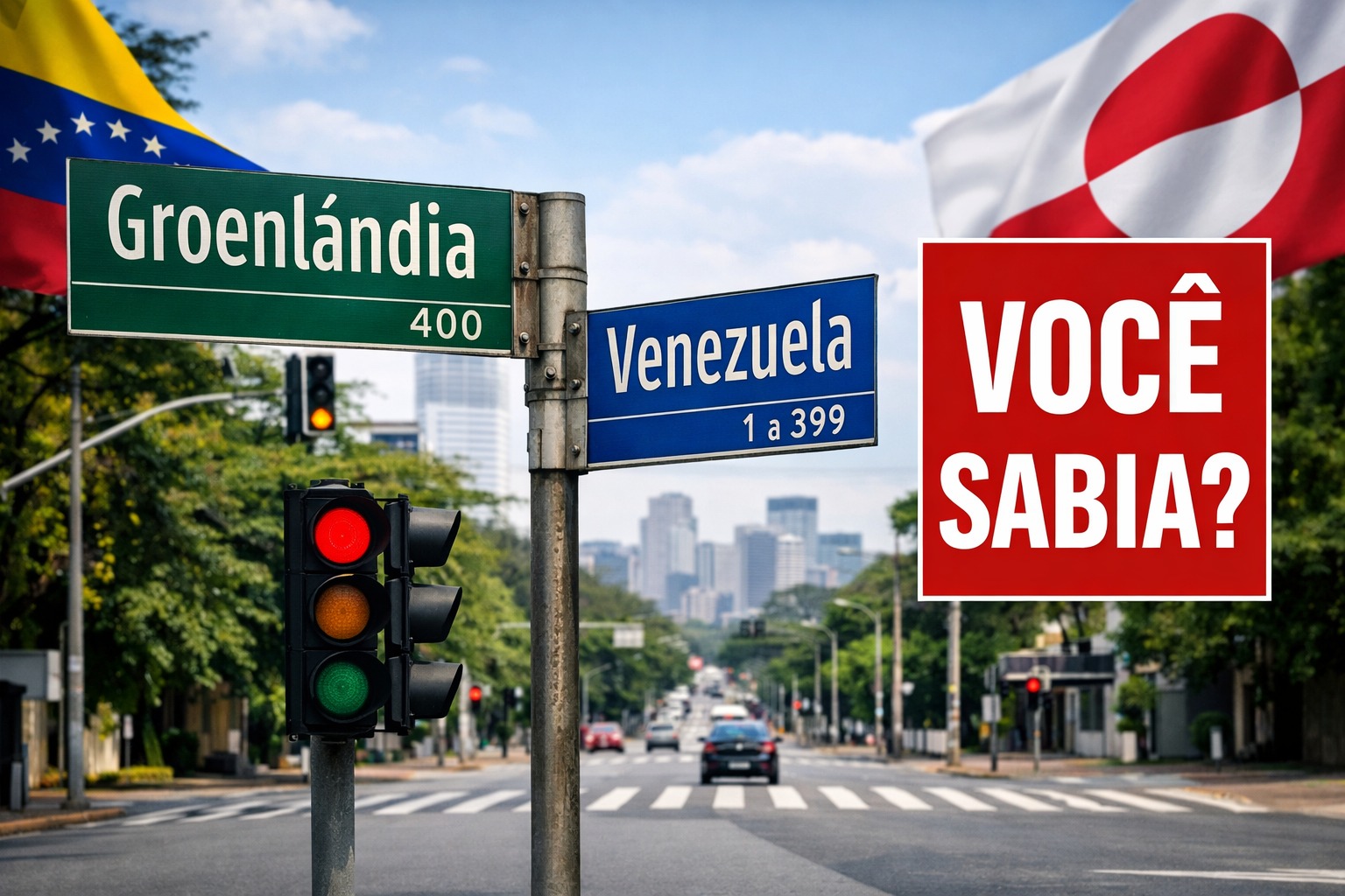 Ruas, Venezuela, Groenlândia