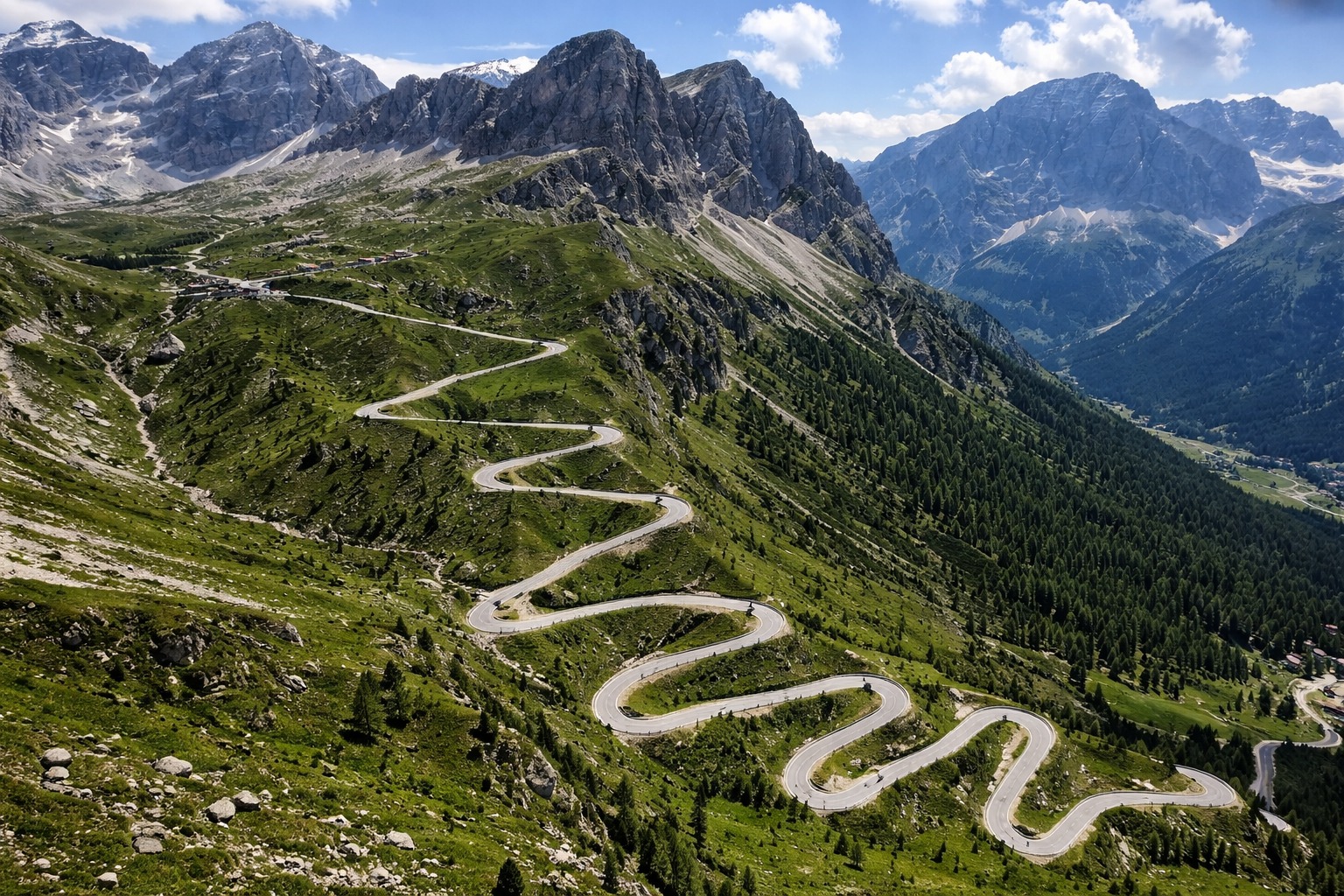Estrada, passo Pordoi
