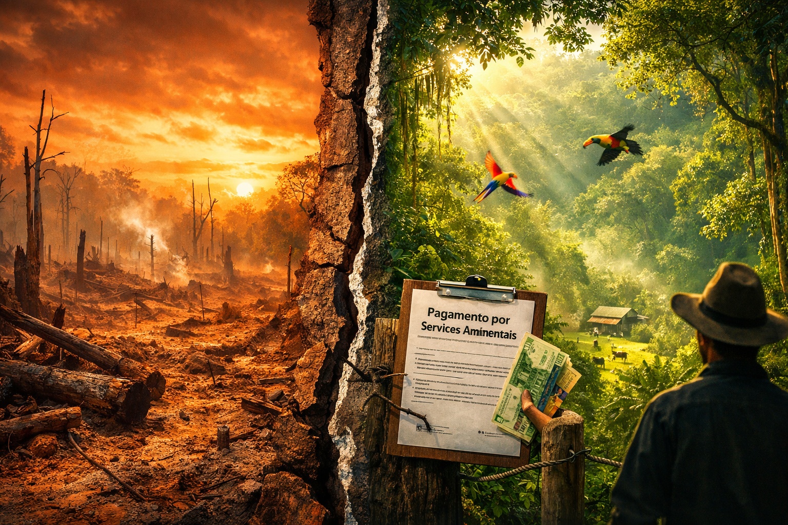 A Costa Rica já foi um dos maiores desmatadores do planeta, perdeu milhões de hectares de floresta tropical, mas reverteu o colapso ambiental em 30 anos, eliminou subsídios à pecuária e criou sistema que paga proprietários para conservar florestas