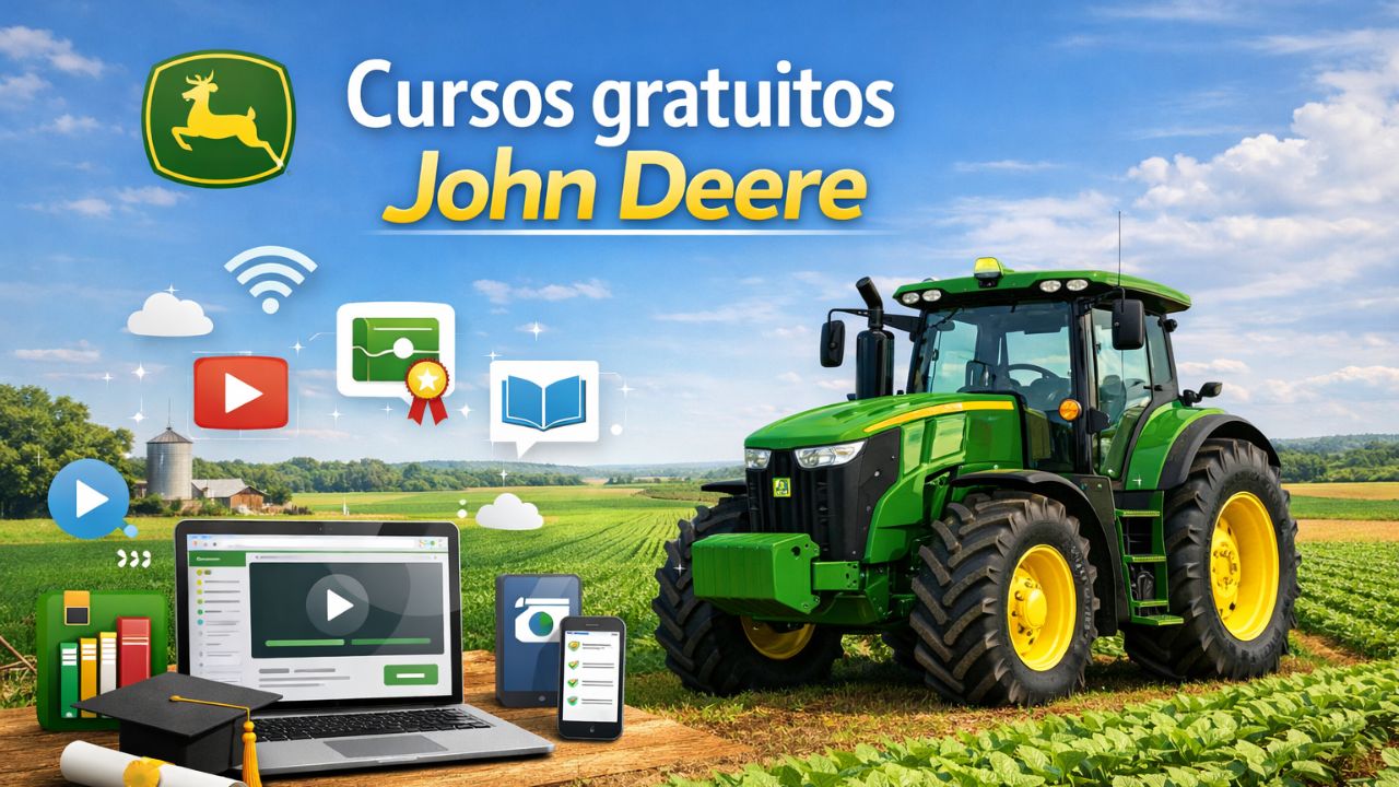 John Deere Tiene Una Plataforma Con Cursos Gratuitos En Línea En Agricultura, Maquinarias Pesadas Y Gestión Rural. Véase Cómo Inscribirse Y Cuáles Cursos Están Disponibles.