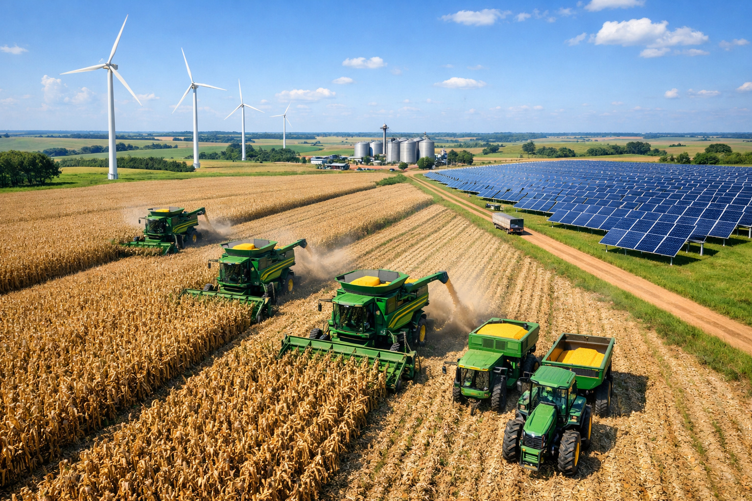 Plantação de milho destinada à produção de etanol no Brasil