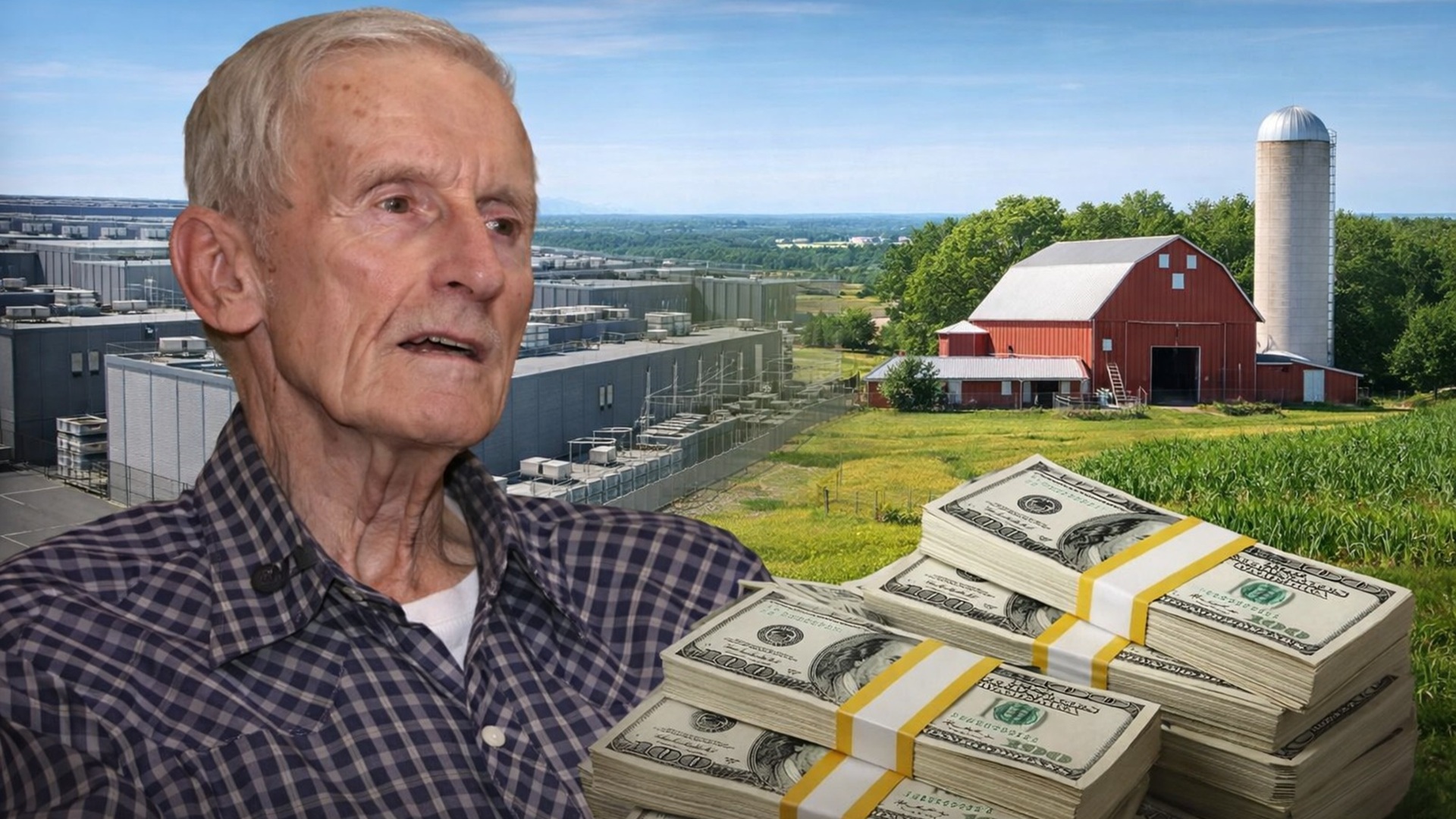 Fazendeiro recusa US$ 15 milhões por 261 acres e vende direitos por US$ 2 milhões para preservar uso agrícola permanente.