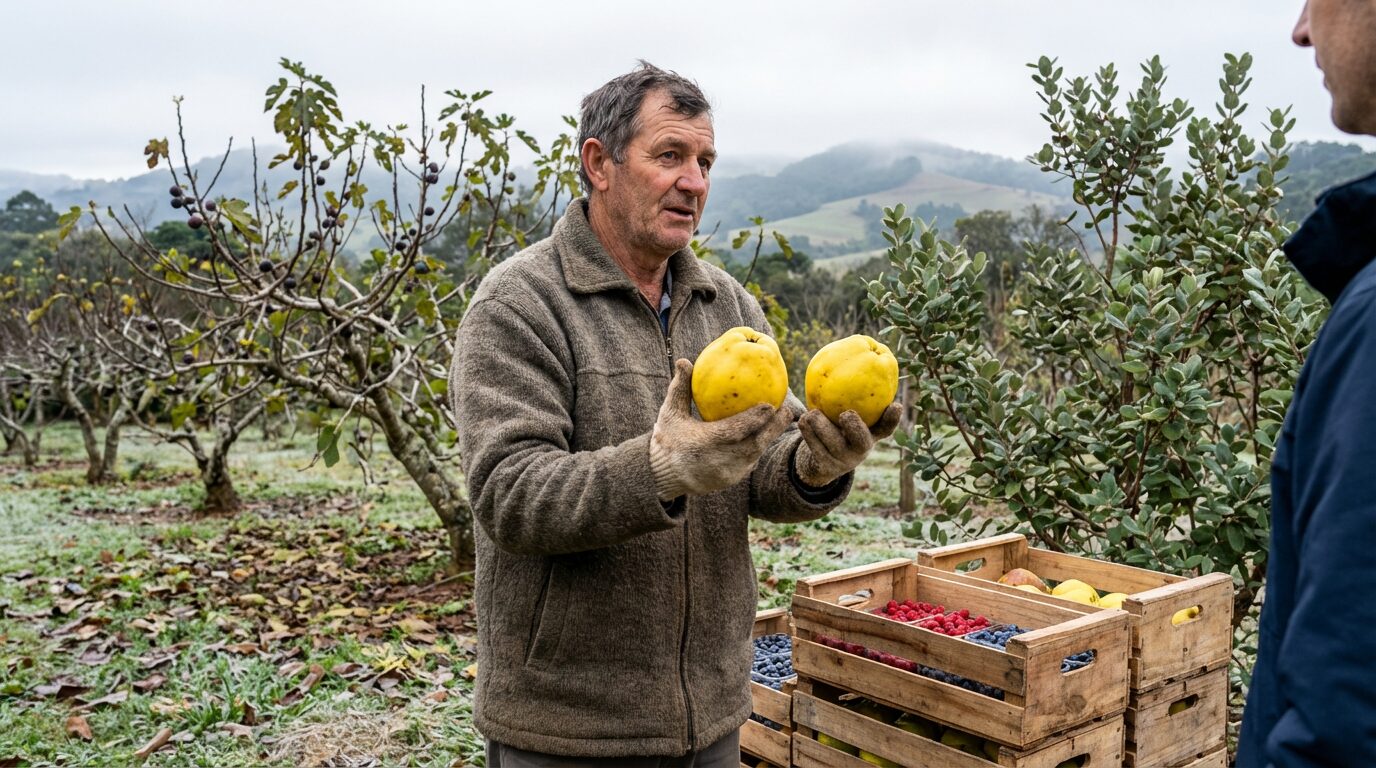 Fruticultor de Erechim resgata frutas esquecidas, enfrenta frio, falta de assistência e mercado pressionado, e transforma diversidade em renda o ano inteiro