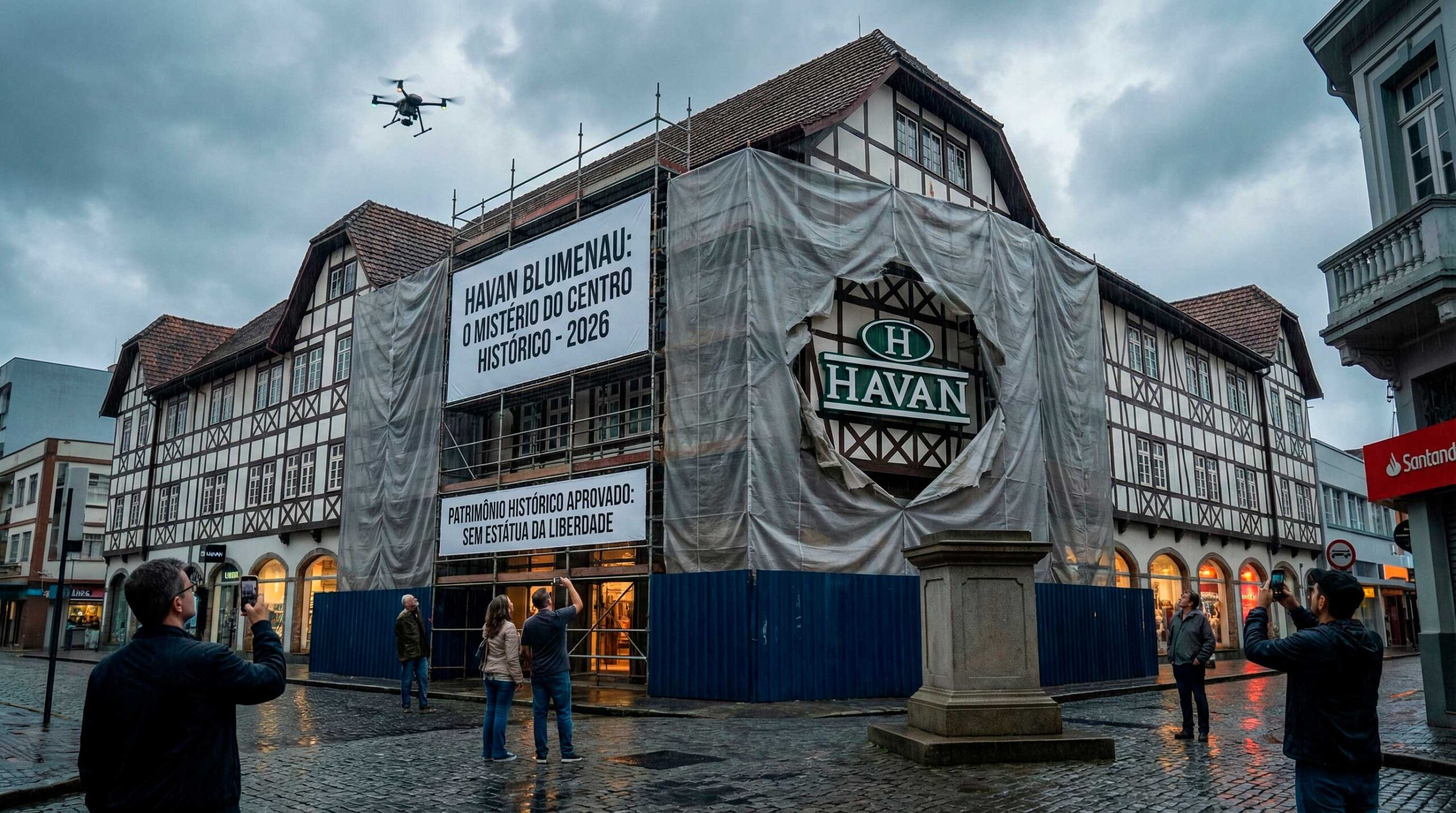 Sem Estátua da Liberdade: Havan recua do símbolo para entrar no Centro Histórico de Blumenau, investe R$ 50 milhões e aposta em fachada tradicional até 2026