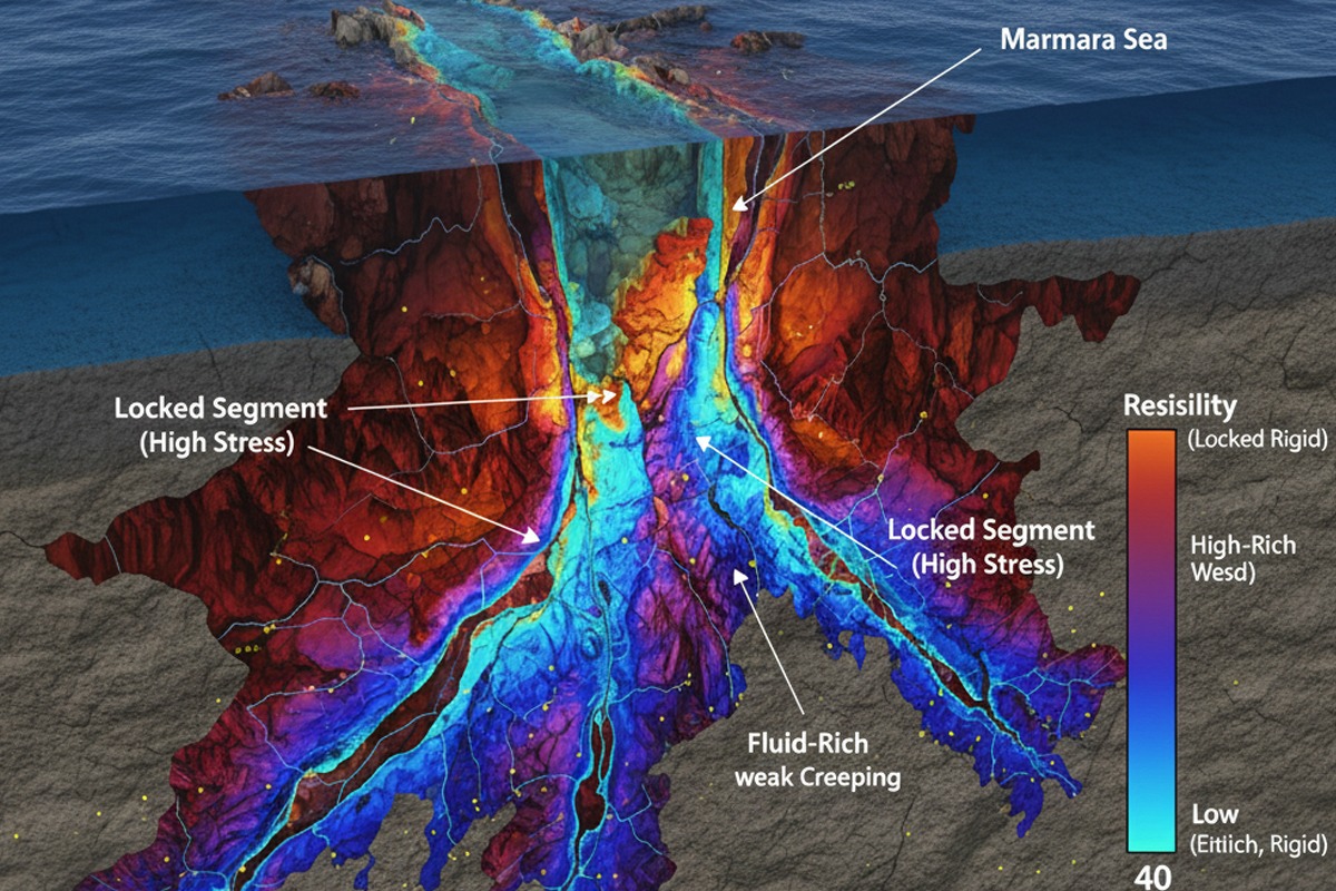 Istambul vive sob a sombra de um sistema geológico de 1.500 km, e um mapeamento 3D submarino revela estruturas ocultas sob o Mar de Mármara que podem desencadear terremotos em uma escala gigantesca