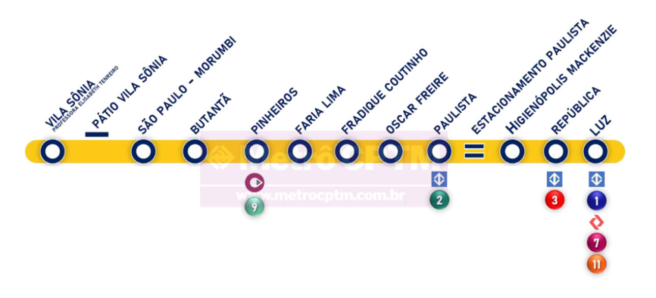 Línea 4-Amarela (Imagen: Reproducción)