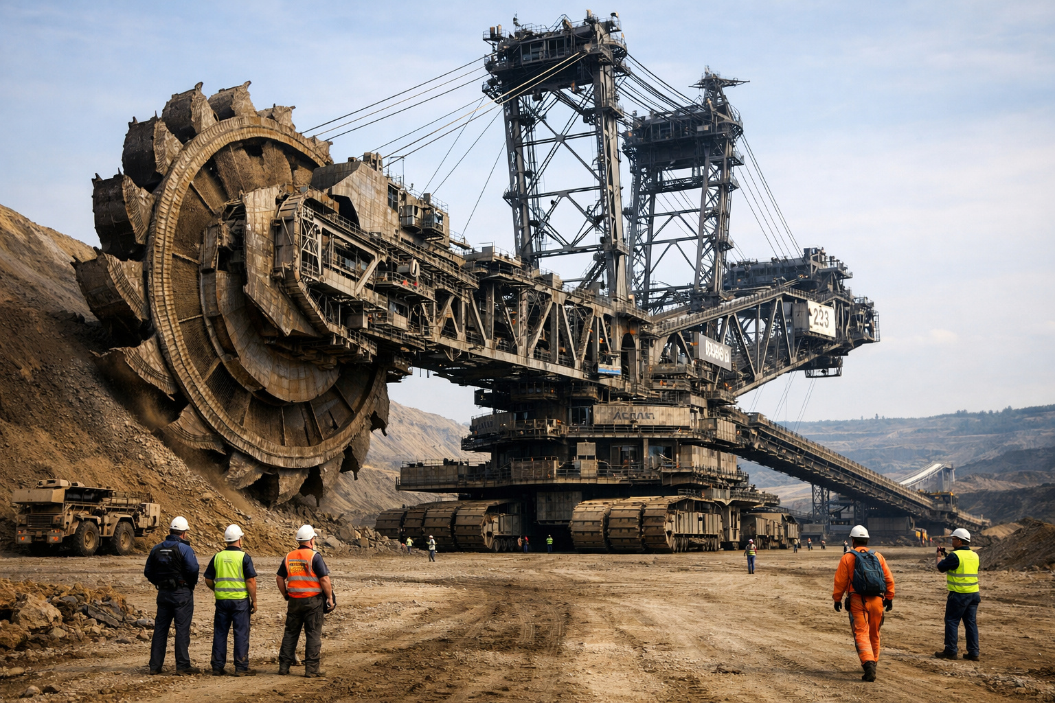 maior escavadeira do mundo Bagger 293 em operação