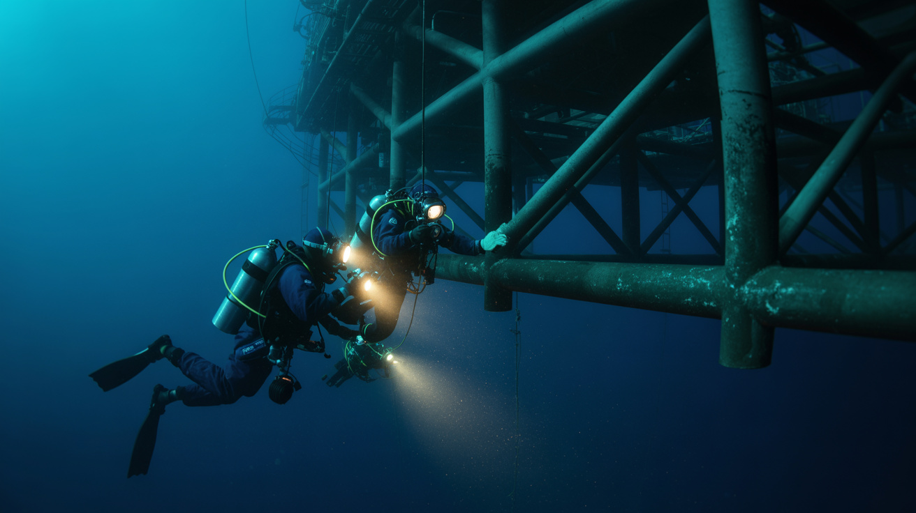 Mergulhadores de saturação vivem 28 dias seguidos em câmara hiperbárica a 300 metros de profundidade e ganham R$ 100 mil por mês: trabalho extremo no fundo do mar para manutenção de plataformas cobra expectativa de vida reduzida, aposentadoria forçada aos 45 anos, e descompressão de uma semana inteira