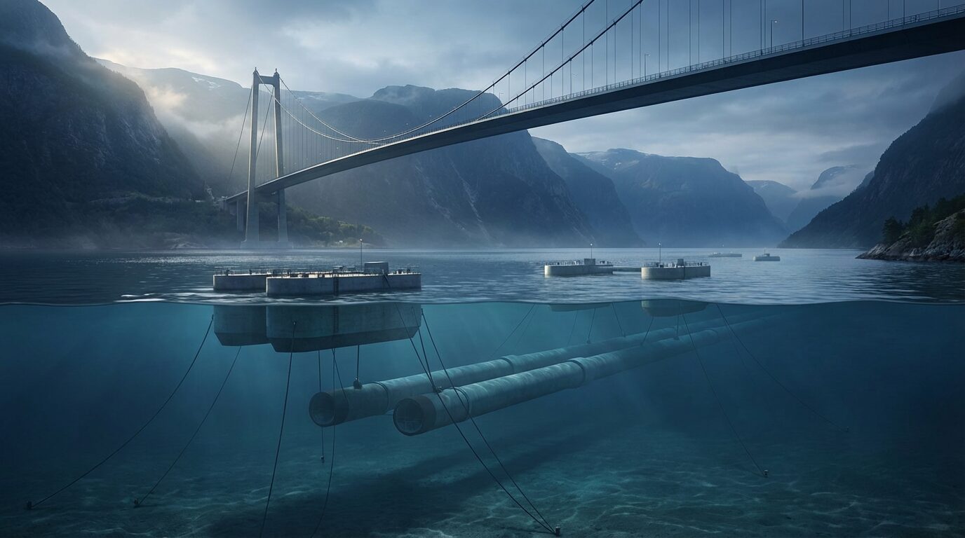 Noruega aposta em túneis flutuantes submersos e pontes recordistas, investe US$ 40 bilhões e transforma a E39 na maior rota costeira contínua do mundo até 2050
