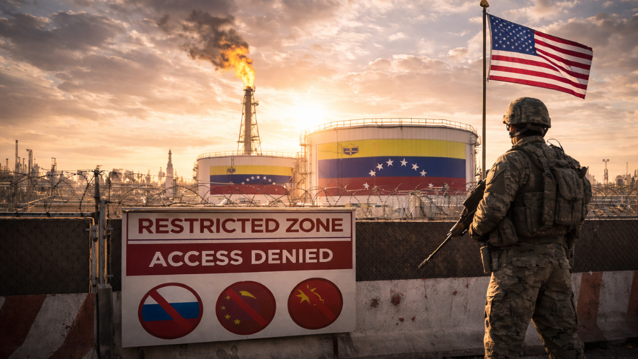 Os Estados Unidos mudaram as regras do petróleo venezuelano, liberando empresas americanas para negociar com Caracas enquanto barram países considerados inimigos, como Rússia, China e Irã.