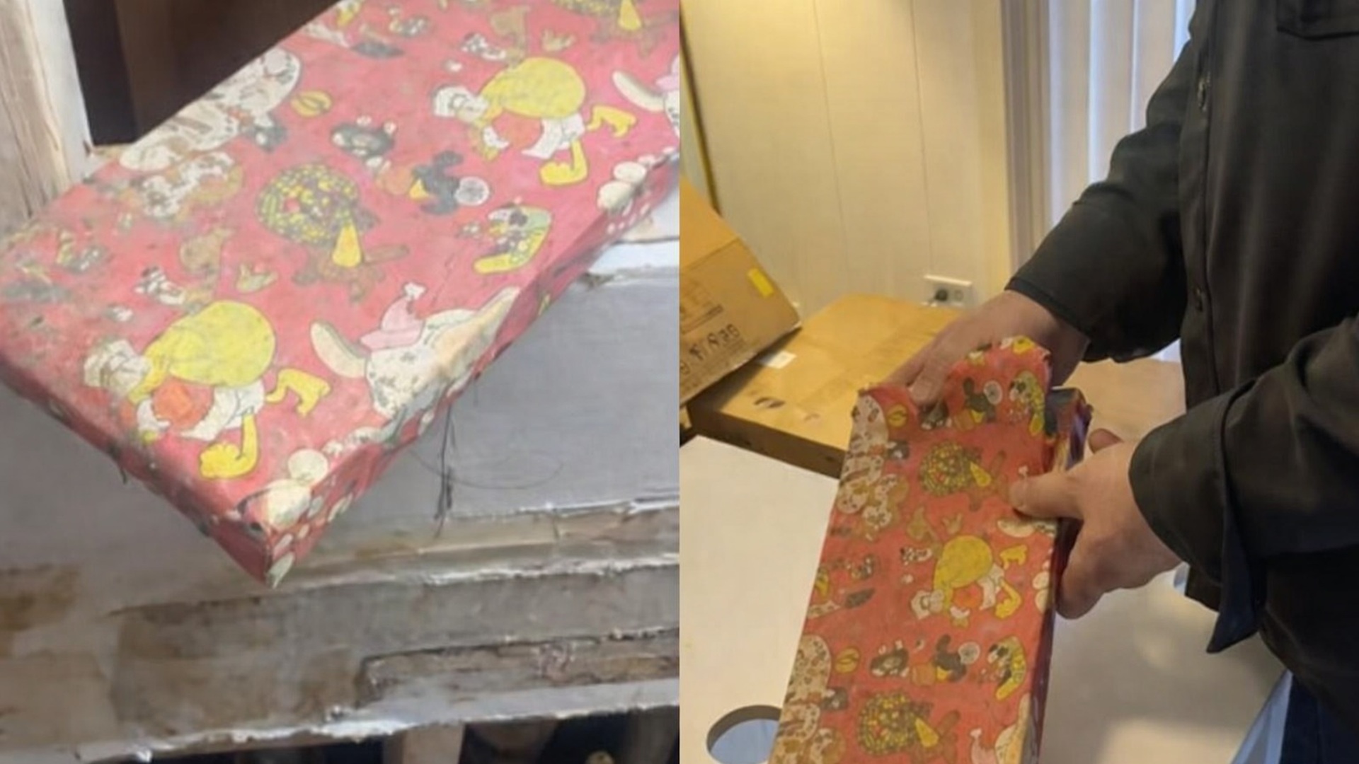 Homem encontra presente de 1978 escondido há 46 anos durante reformas em casa e vídeo ultrapassa 120 mil curtidas.