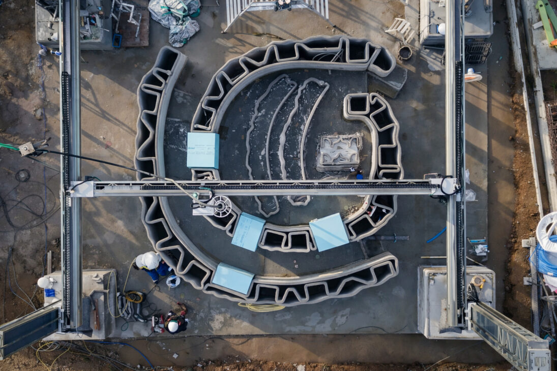 proceso de fabricación de casa impresa 3D