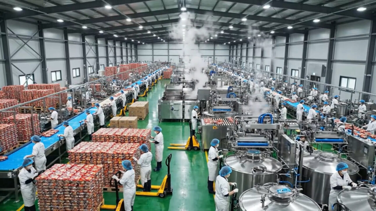 Lo que sucede dentro de las mayores fábricas de kimchi de Corea del Sur, responsables de cerca de 550 mil toneladas por año en la producción nacional, y cómo cámaras climatizadas, control continuo de pH y rastreabilidad digital transforman tradición milenaria en ingeniería alimentaria de precisión