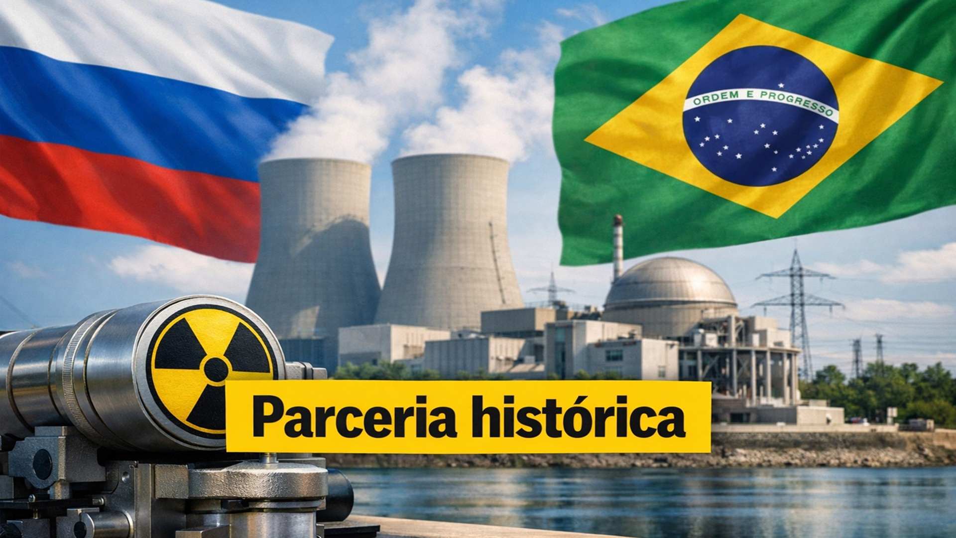 Rússia manifesta interesse em compartilhar tecnologias nucleares com o Brasil em acordo que prevê cooperação em energia, saúde e combustível nuclear.