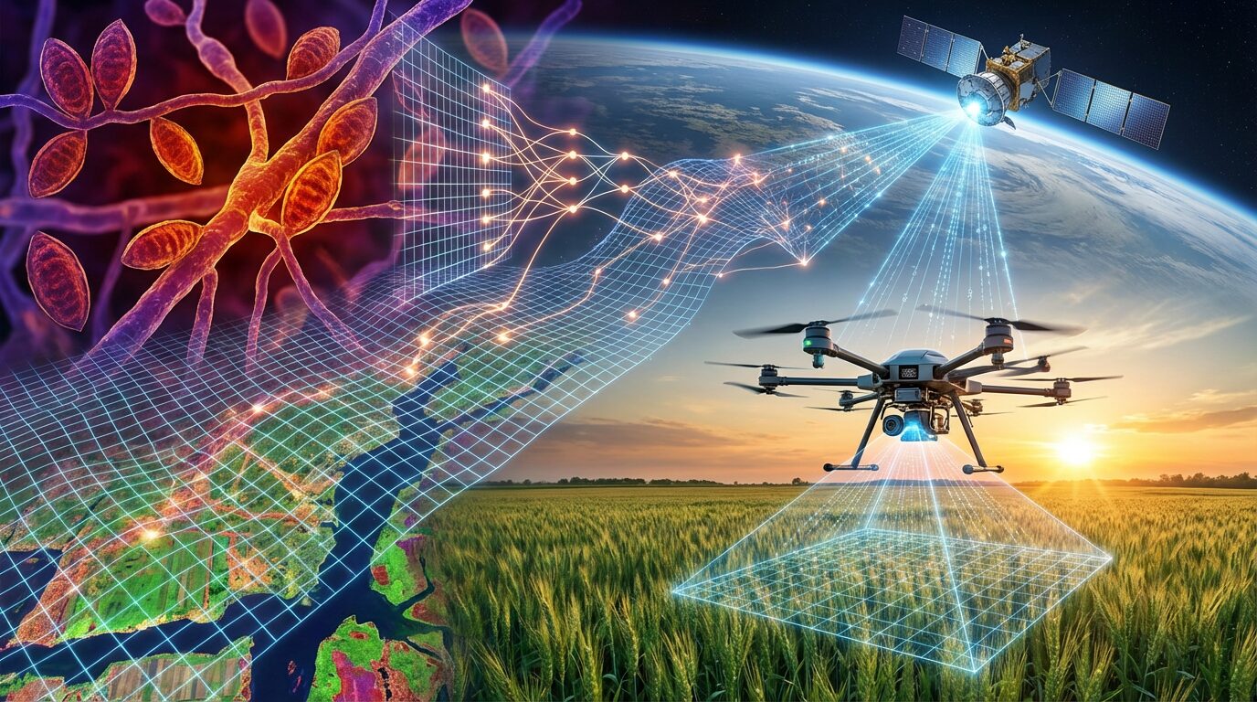 Doenças invisíveis ameaçam lavouras, cientistas da Rússia usam imagens hiperespectrais e inteligência artificial para flagrar ferrugem do trigo no início e abrir caminho a monitoramento por satélites e drones
