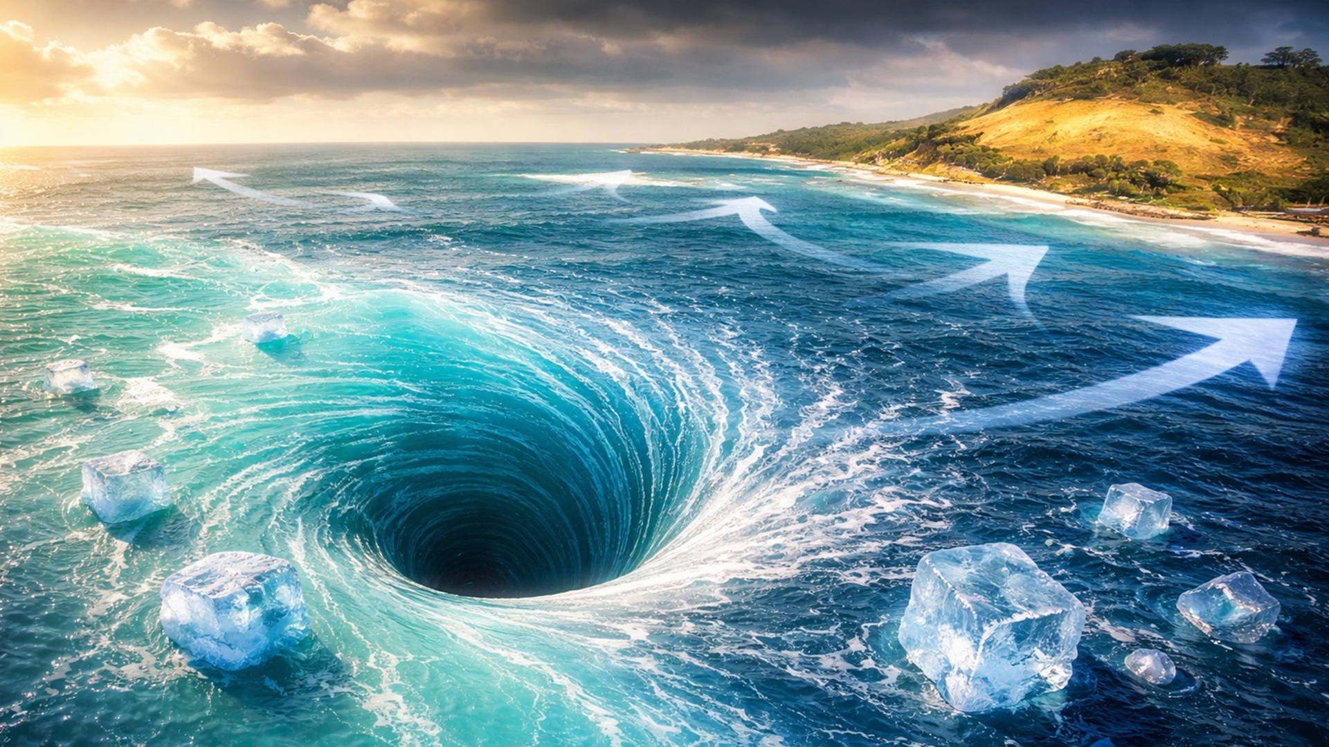 Área salina do sul do Oceano Índico encolhe 30% em 60 anos e altera dinâmica das regiões oceânicas.