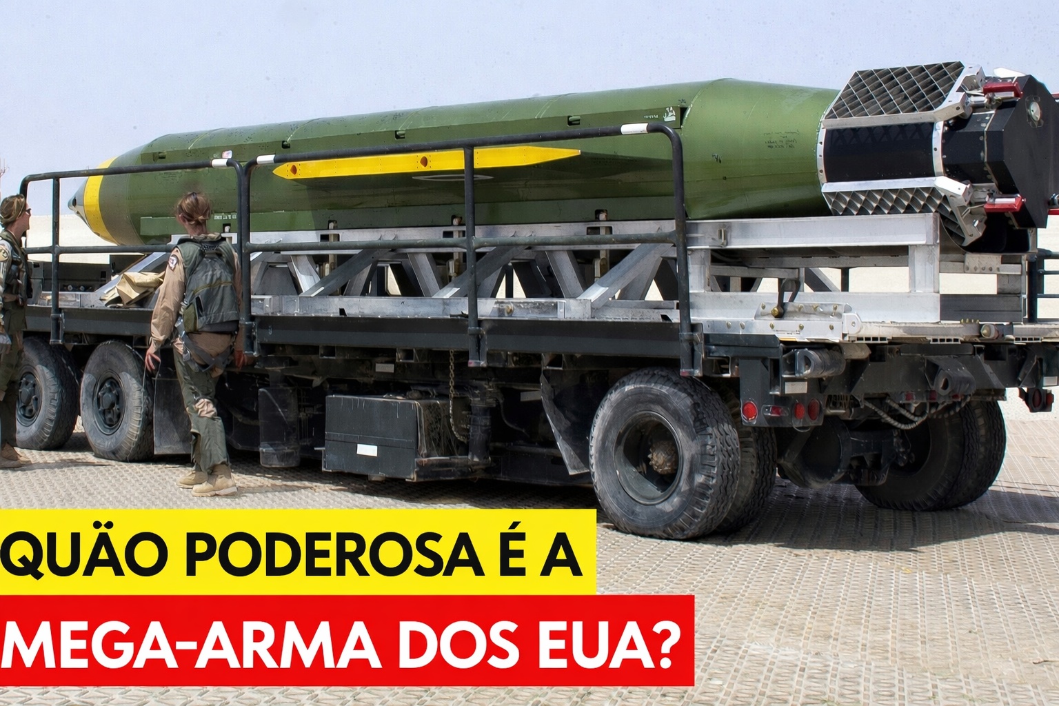 Com 9,8 toneladas, explosão equivalente a 11 toneladas de TNT e uma onda de choque capaz de pulverizar tudo num raio de quilômetros, a GBU-43/B ficou conhecida como a “Mãe de Todas as Bombas” e entrou para a história como a maior arma não nuclear já usada em combate