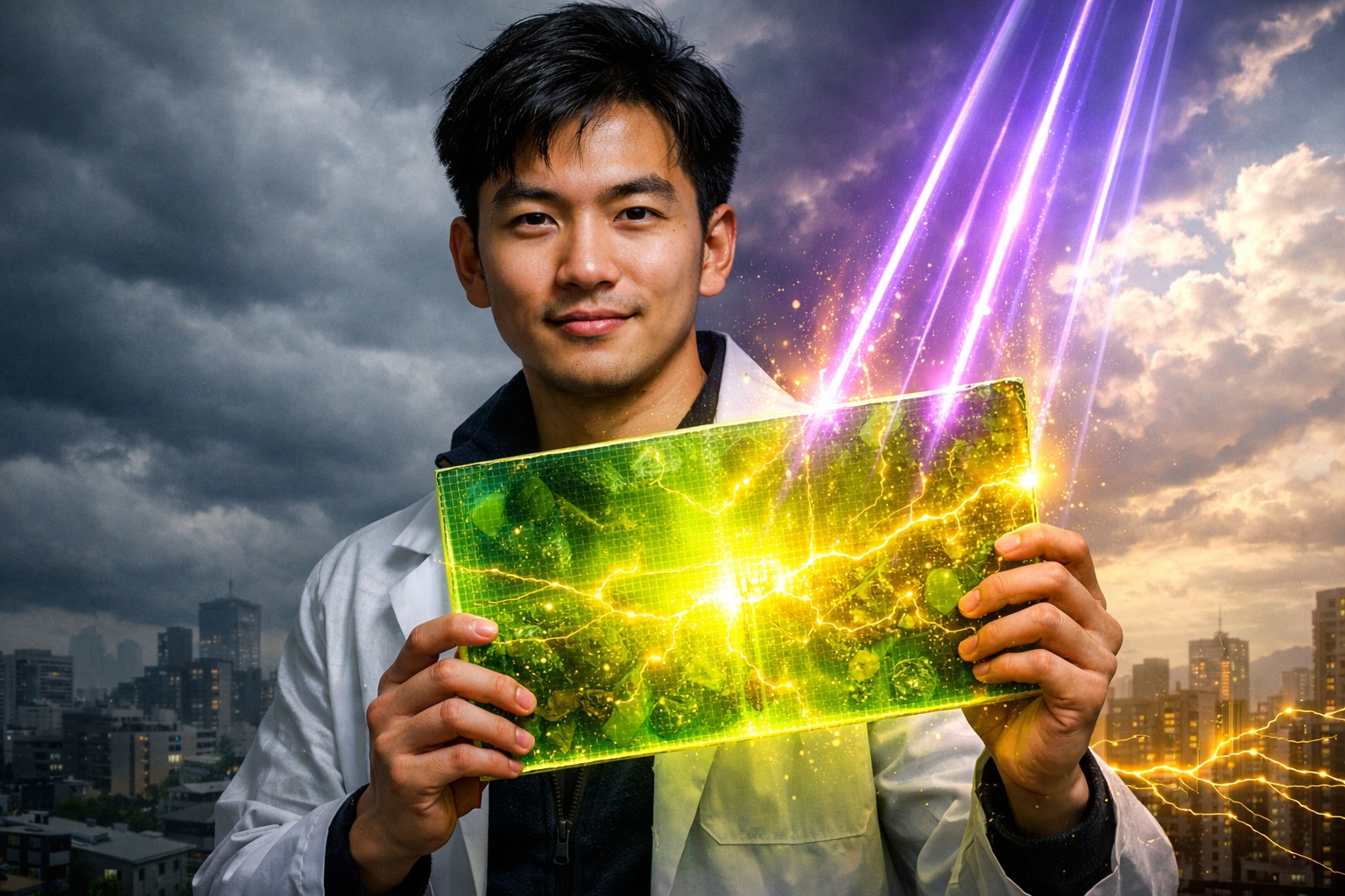 Um estudante de 27 anos transformou frutas e vegetais descartados em painéis solares luminescentes e desenvolveu o AuREUS, o “painel solar sem sol” que converte radiação ultravioleta em eletricidade e pode gerar energia em quase 50% do tempo, mesmo sob céu nublado